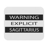 WARNING EXPLICIT SAGITTARIUS MOUSEPAD (Rectangle)