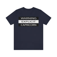 WARNING CAPRICORN T SHIRT