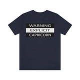 WARNING CAPRICORN T SHIRT