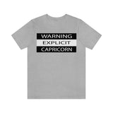 WARNING CAPRICORN T SHIRT