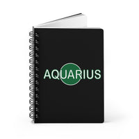 AQUARIUS GREEN SPIRAL BOUND JOURNAL