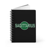 SAGITTARIUS GREEN SPIRAL BOUND JOURNAL