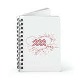 AQUARIUS RED SPIRAL BOUND JOURNAL