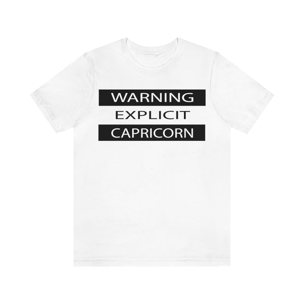 WARNING CAPRICORN T SHIRT