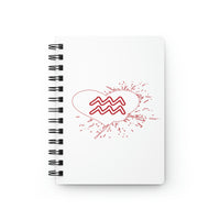 AQUARIUS RED SPIRAL BOUND JOURNAL