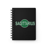 SAGITTARIUS GREEN SPIRAL BOUND JOURNAL