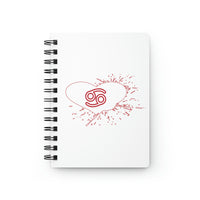 CANCER RED SPIRAL BOUND JOURNAL