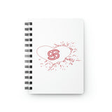 CANCER RED SPIRAL BOUND JOURNAL