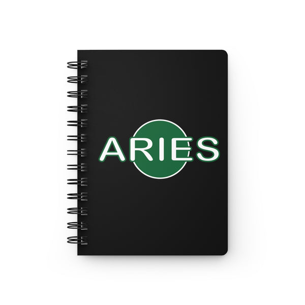 ARIES GREEN SPIRAL BOUND JOURNAL