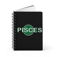 PISCES GREEN SPIRAL BOUND JOURNAL