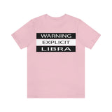 WARNING LIBRA T SHIRT