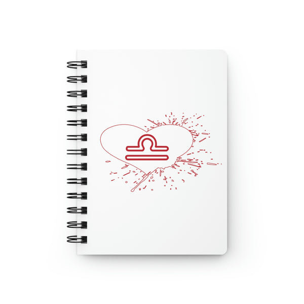 LIBRA RED SPIRAL BOUND JOURNAL