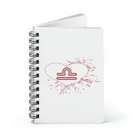 LIBRA RED SPIRAL BOUND JOURNAL