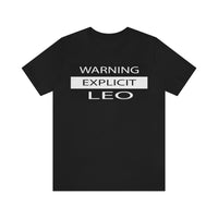 WARNING LEO T SHIRT