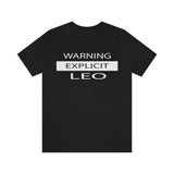 WARNING LEO T SHIRT