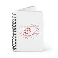 CANCER RED SPIRAL BOUND JOURNAL