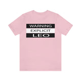 WARNING LEO T SHIRT