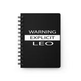 WARNING EXPLICIT LEO SPIRAL BOUND JOURNAL