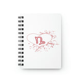 CAPRICORN RED SPIRAL BOUND JOURNAL