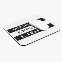 WARNING EXPLICIT LIBRA MOUSEPAD (Rectangle)