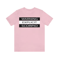 WARNING SCORPIO T SHIRT