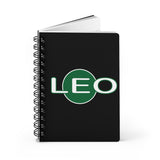 LEO GREEN SPIRAL BOUND JOURNAL