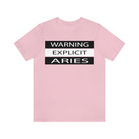 WARNING ARIES T SHIRT