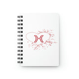 PISCES RED SPIRAL BOUND JOURNAL