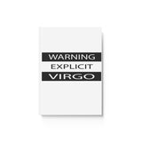 WARNING EXPLICIT VIRGO HARD BACKED JOURNAL