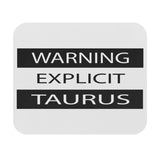 WARNING EXPLICIT TAURUS MOUSEPAD (Rectangle)