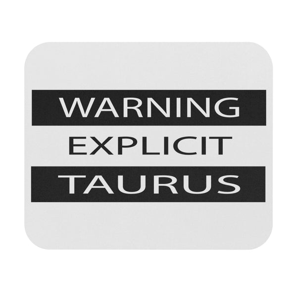 WARNING EXPLICIT TAURUS MOUSEPAD (Rectangle)