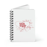 VIRGO RED SPIRAL BOUND JOURNAL