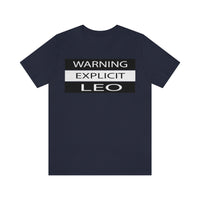 WARNING LEO T SHIRT