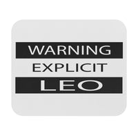 WARNING EXPLICIT LEO MOUSEPAD (Rectangle)