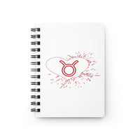 TAURUS RED SPIRAL BOUND JOURNAL