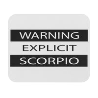 WARNING EXPLICIT SCORPIO MOUSEPAD (Rectangle)