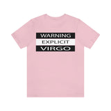 WARNING VIRGO T SHIRT