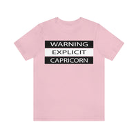 WARNING CAPRICORN T SHIRT