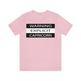 WARNING CAPRICORN T SHIRT