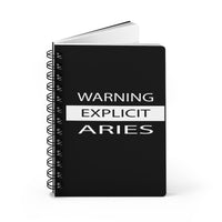 WARNING EXPLICIT ARIES SPIRAL BOUND JOURNAL